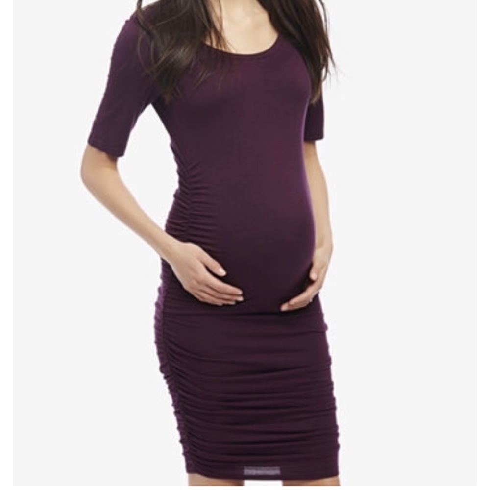 Deep Purple Motherhood Maternity Dress